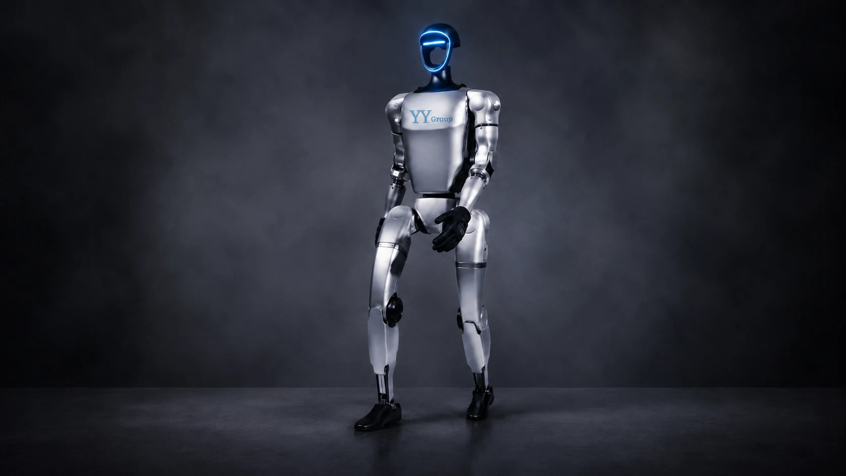 YY Group branded humanoid robot